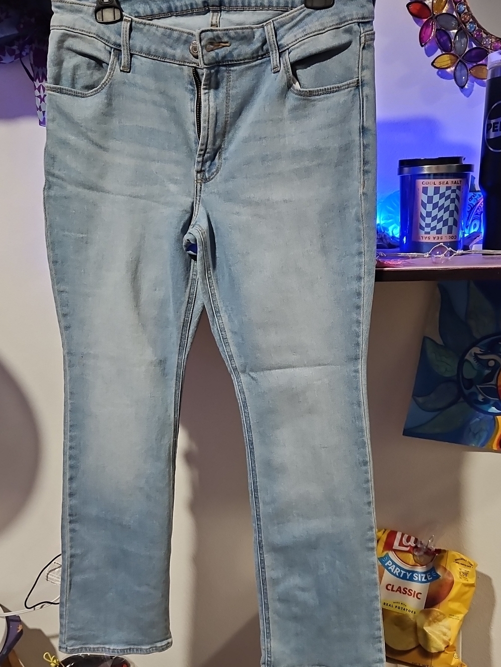 Old Navy Light Blue Straight Leg Women's Jeans